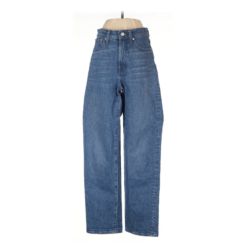 Madewell Perfect Vintage Wide-Leg Jeans – Size 25 Tall – Medium Wash (DM6552)